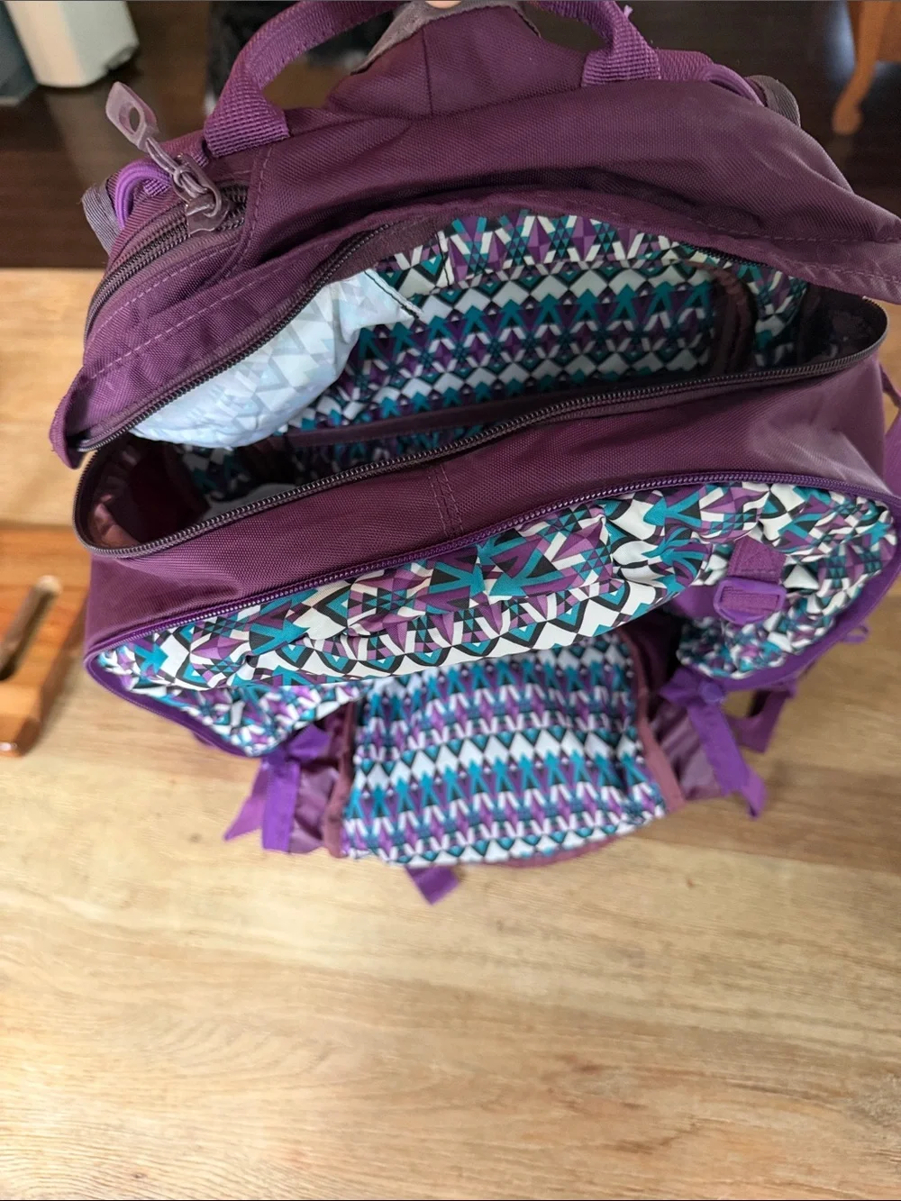 Dakine Purple Pro II Backpack with Teal Accent 26L snowboarding/skiing
